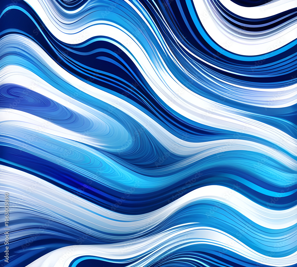 Aufkleber blue and colorful wavy dynamic motion graphics. light motion shape curve. wavy banner template. back