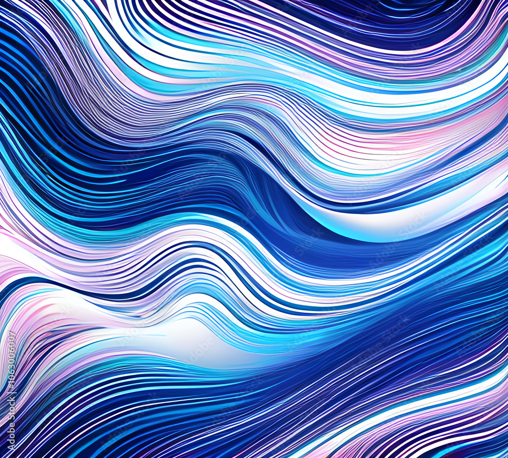 Aufkleber blue and colorful wavy dynamic motion graphics. light motion shape curve. wavy banner template. back
