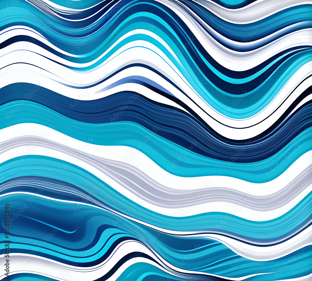 Aufkleber blue and colorful wavy dynamic motion graphics. light motion shape curve. wavy banner template. back