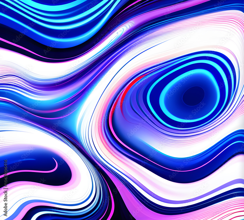 Poster blue and colorful wavy dynamic motion graphics. light motion shape curve. wavy banner template. back