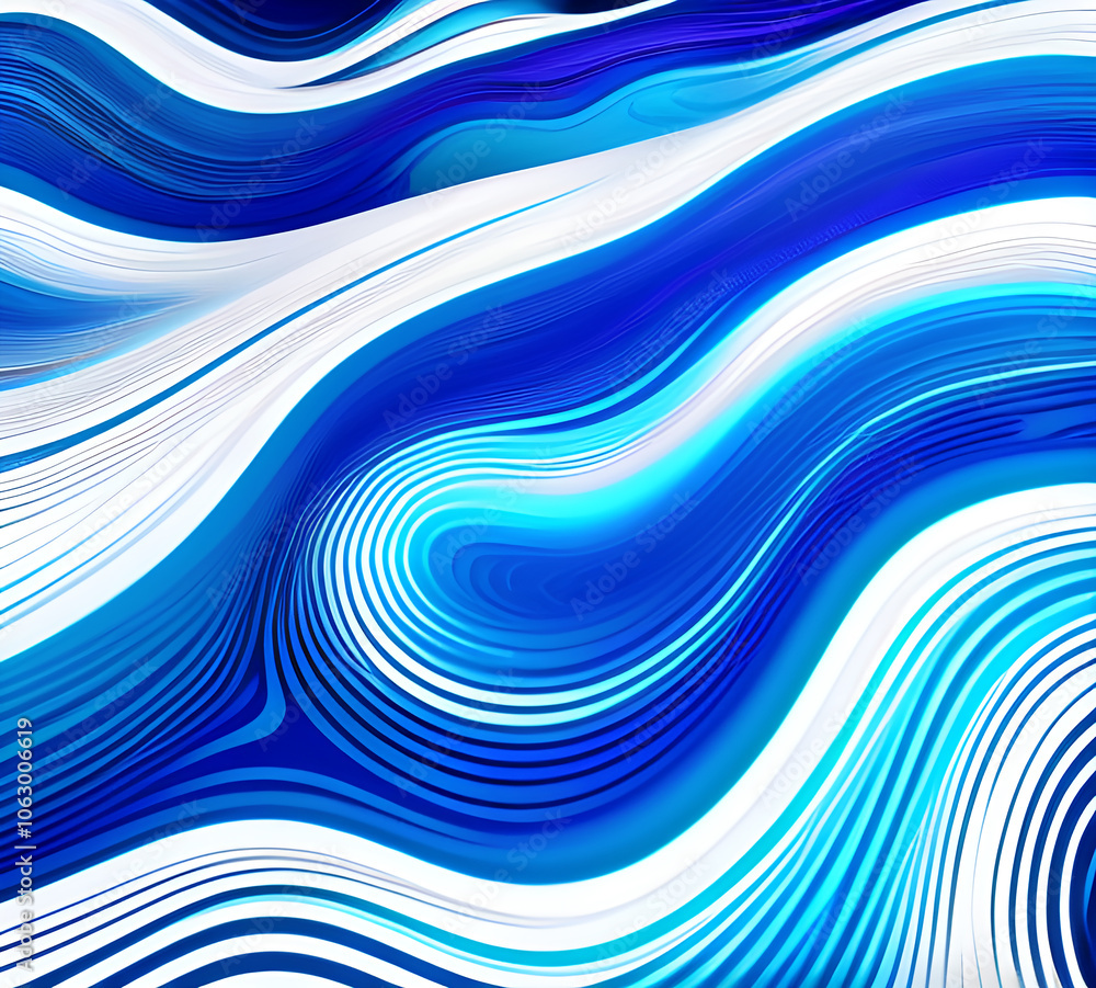 Poster blue and colorful wavy dynamic motion graphics. light motion shape curve. wavy banner template. back