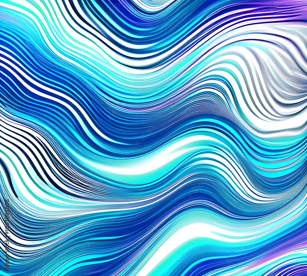 Poster blue and colorful wavy dynamic motion graphics. light motion shape curve. wavy banner template. back