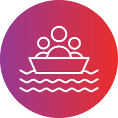 Rafting icon style