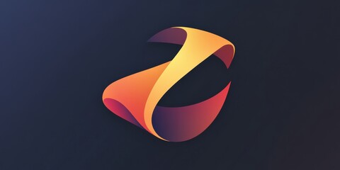 A cool logo with a 3D look, featuring a single capital letter