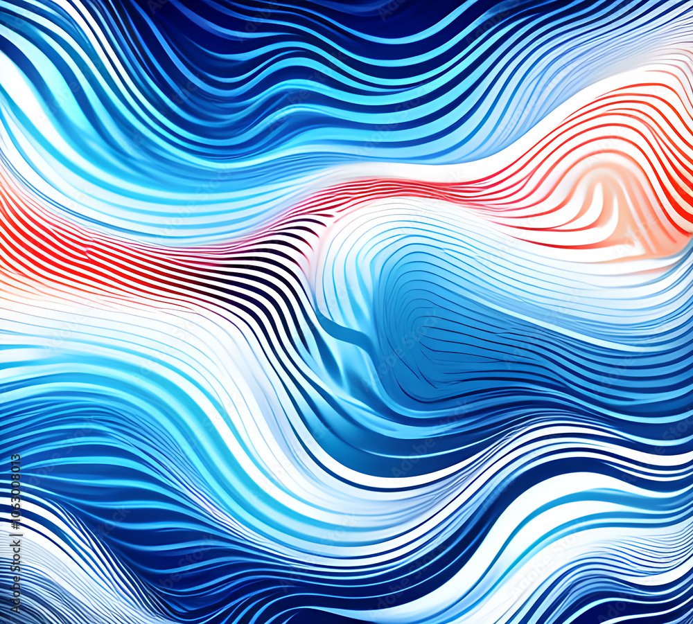 Poster blue and colorful wavy dynamic motion graphics. light motion shape curve. wavy banner template. back