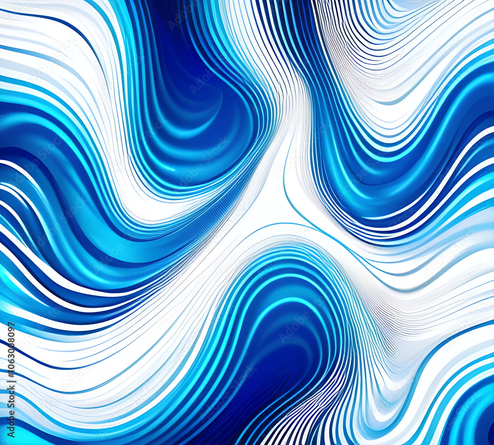 Poster blue and colorful wavy dynamic motion graphics. light motion shape curve. wavy banner template. back