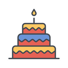 Cake Topper Vector Icon