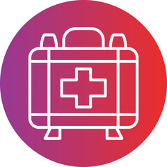 Survival Bag icon style