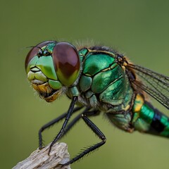 Vibrant Details: Hine's Emerald Dragonfly in Focus