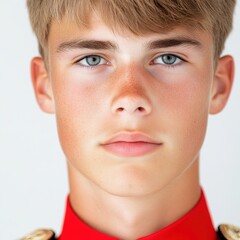 Obraz premium Young British Royal Guard Portrait