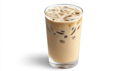 Creamy Iced Coffee Refreshment in a Glass