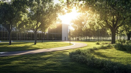 Obraz premium A running track in the green nature of the city, a running track for athletes and athletics