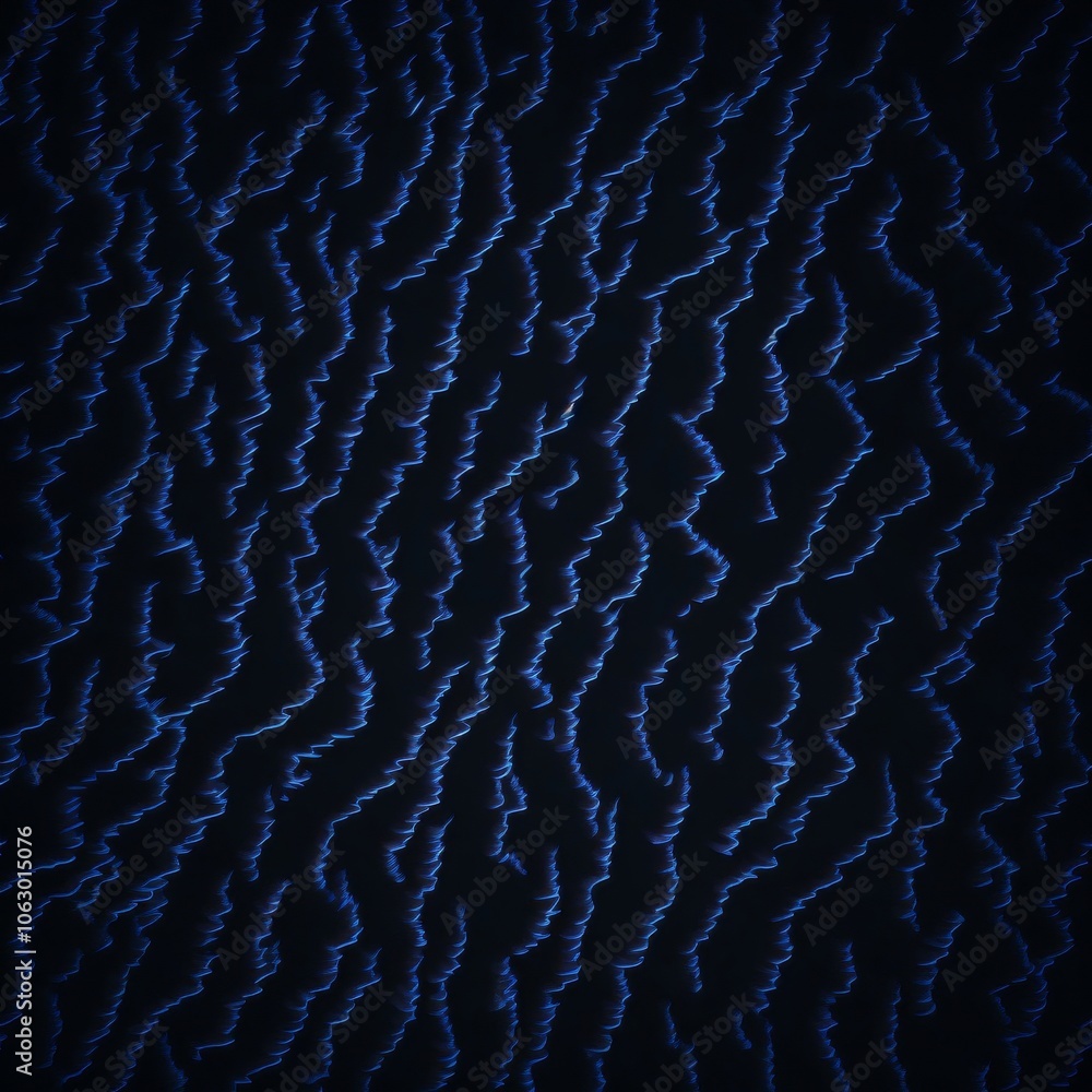 Poster abstract blue wavy lines on dark background pattern