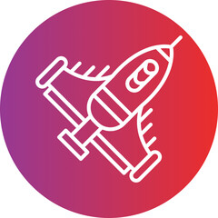 Fighter Plane icon style