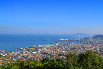 具定展望台からの眺望（香川県・四国中央市）