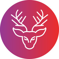 Obraz premium Reindeer icon style