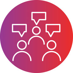 Company Meeting icon style