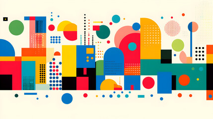 Colorful Geometric Abstract Background