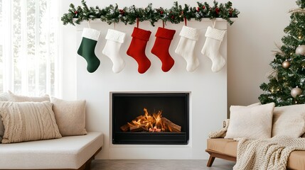 Cozy Christmas Fireplace Decor