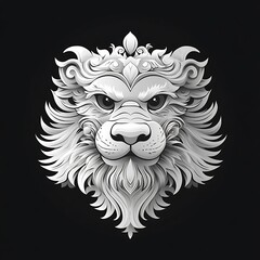 Obraz premium Majestic barong face of Balinese tradition