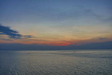 sunset on the beach