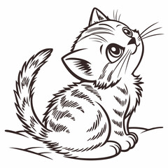 Fluffy kittens on the pages of books: inspiring charcoal drawings for young readers.

