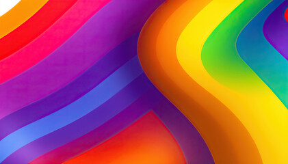 vibrant rainbow waves lgbtq pride theme colorful abstract background
