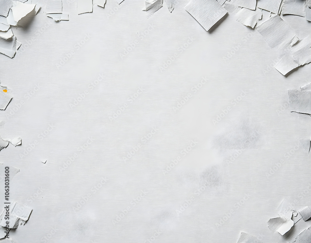 Wall mural recycled white paper texture or background