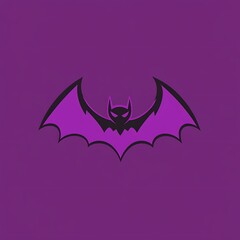 Fototapeta premium Flat Modern bat Logo Design - Vector Icon Illustration