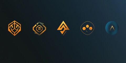 Modern logo designs for tech companies. These logos use abstract symbols to represent tech, internet, and systems.