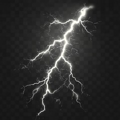 simple real bolt of lightning electricity
