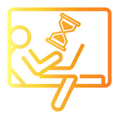 hourglass Line Gradient Icon