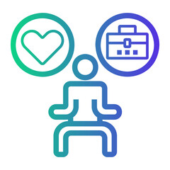 Obraz premium balance Line Gradient Icon