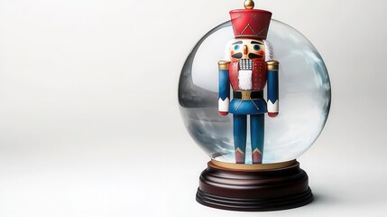 Nutcracker Snow Globe Ornament Christmas Decoration