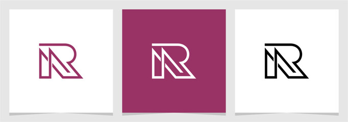 RM or MR Initial Letter Modern Illustration Logo Vector , Initial Logo for Identity and Brand Company Element