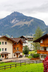 summer in Fassa valley and Canazei village, Italy