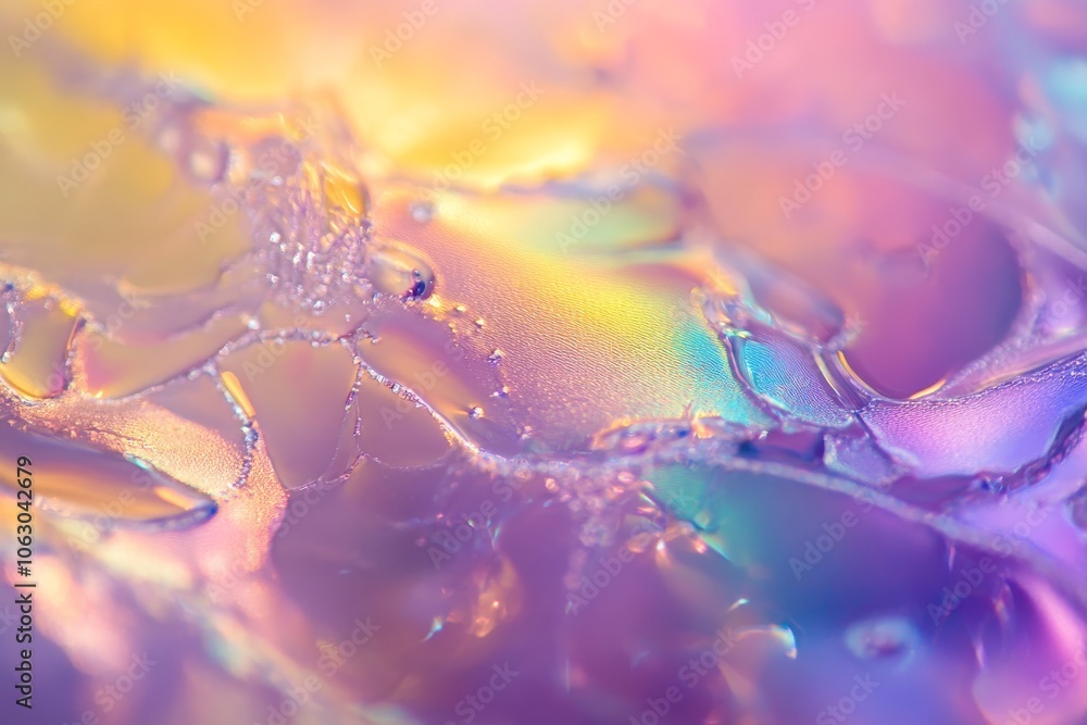 Aufkleber a mesmerizing blend of pastel colors and abstract patterns, this image captures a dream-like quality