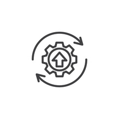 Process Improvement line icon