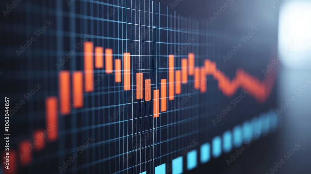 Poster analyze market trends using dynamic graphs to make informed business decisions