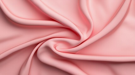 Obraz premium Soft, pink fabric with smooth, flowing folds.