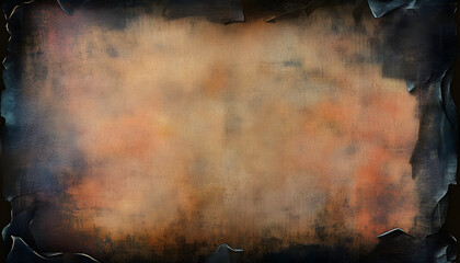 old stained paper with dark borders