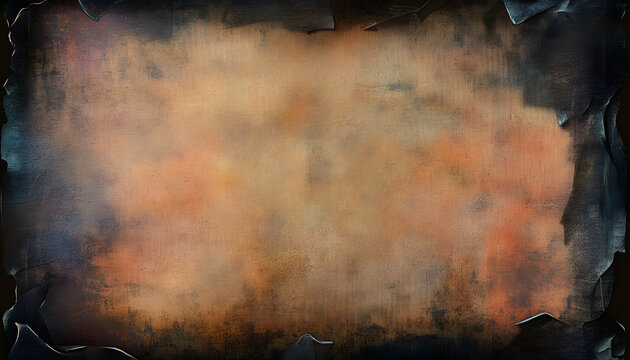 old stained paper with dark borders