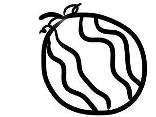 Watermelon illustration or fruit illustration