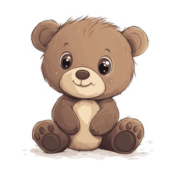 illustartion  a cute teddy bear