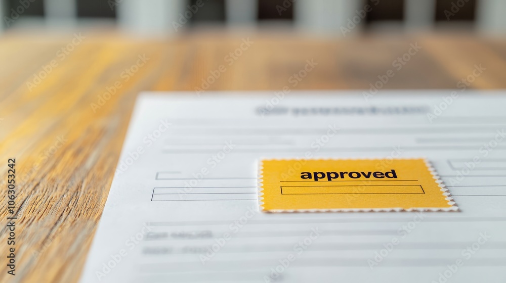 Poster secure your success with an approved document for business transactions and operations