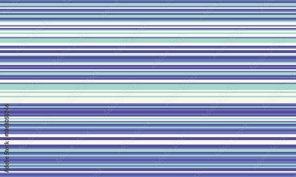 Poster geometric stripes seamless vector pattern with horizontal lines in varied colours, creating an abstr