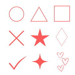 図形・マーク９種類
