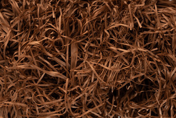 Confetti gift box filler in the box on white background