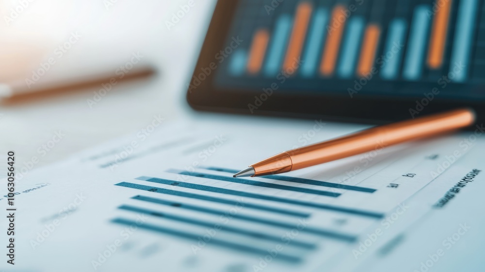 Poster analyze business growth trends using data visualization techniques and effective reporting strategie