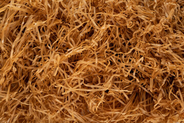 Confetti gift box filler in the box on white background